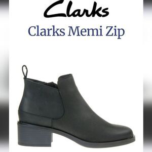 Clarks Memi Zip Women's Chelsea Boot Size 10 NWT